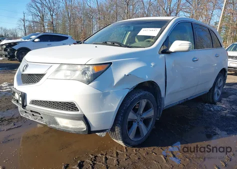 2012 Acura Mdx z USA, uszkodzony, nr VIN 2HNYD2H26CH506077